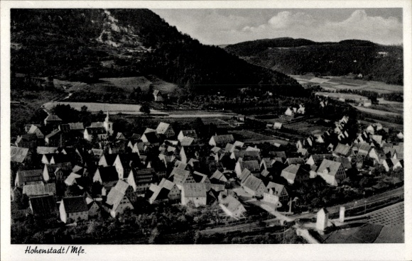 Ak Hohenstadt Pommelsbrunn Mittelfranken, Fliegeraufnahme