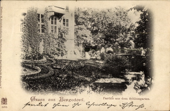 Ak Hamburg Bergedorf, Kasteeltuin