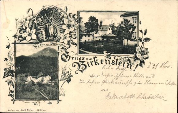 PC Birkenstein Fischbachau in Upper Bavaria, partial views, miraculous image