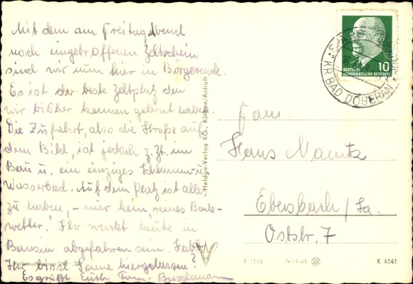 Postcard Börgerende Rethwisch Mecklenburg Vorpommern, street scene