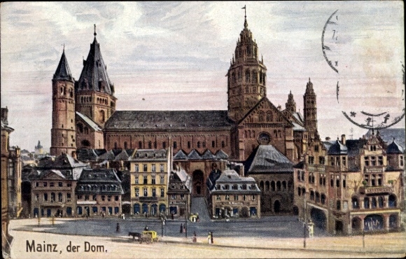 Postcard Mainz am Rhein, Dom