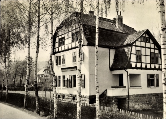 Postcard Breitenbach Wetterzeube Burgenlandkreis, FDGB convalescent home Otto Diehr
