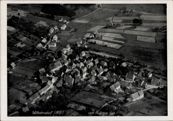 Ak Wilhelmsdorf in Mittelfranken, Fliegeraufnahme