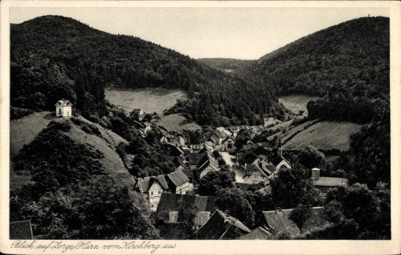 KP Zorge Walkenried w Harz, widok z Kirchberg