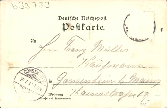 Artist Chromo-Litho Kley, Heinrich, Karlsruhe in Baden Württemberg, Kaiser Monument