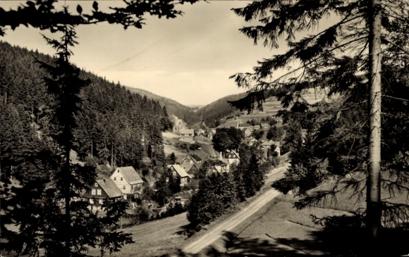 Postcard Fehrenbach Masserberg in Thuringia, general view