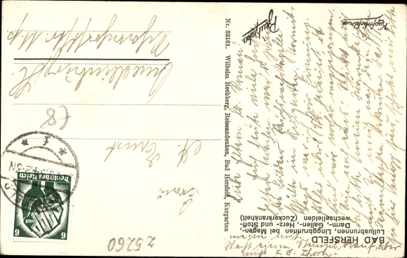 Postcard Bad Hersfeld Hesse, Wigbertshöhe