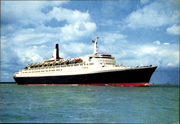 Ak-stoomboot Queen Elizabeth 2, Cunard Line