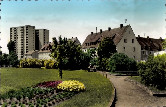 Ak Lauf an der Pegnitz, Hochhaus, Wohnhäuser