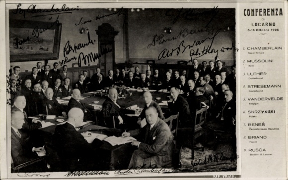 KP Konferencja di Locarno, 5-16 października 1925, Benito Mussolini, Chamberlain, Stresemann, Skrzyński