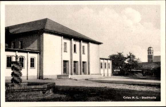 Ak Calau in Nederlausitz, Stadthalle