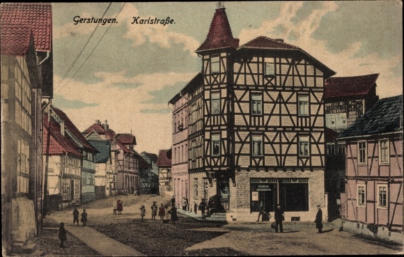 Postcard Gerstungen in Thuringia, Karlstrasse