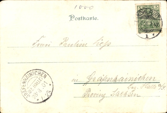 Chromo-Litho Berlin Mitte, Monument to Frederick the Great, Royal Library