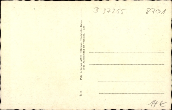 Postcard Gelchsheim in Lower Franconia, Gauschulungsburg Florian Geyer, swans