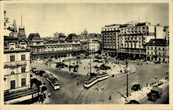 Postcard Bruxelles Brussels, North Station