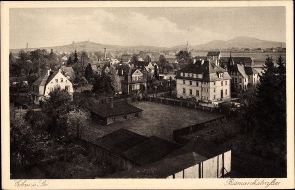 Ak Eibau Kottmar Sachsen, Teilansicht des Ortes, Wohnhäuser an der Bismarckstraße 