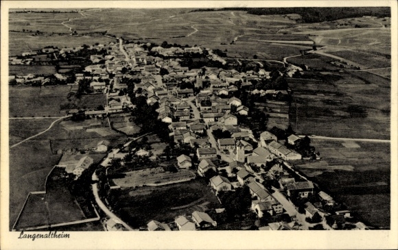 Ak Langenaltheim in Mittelfranken, Fliegeraufnahme