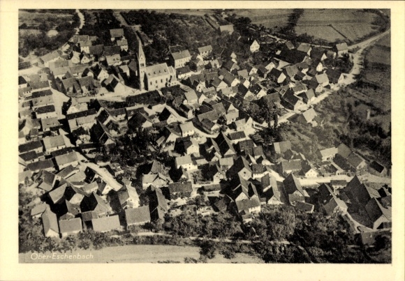 Ak Ober-Eschenbach in Württemberg, Fliegeraufnahme