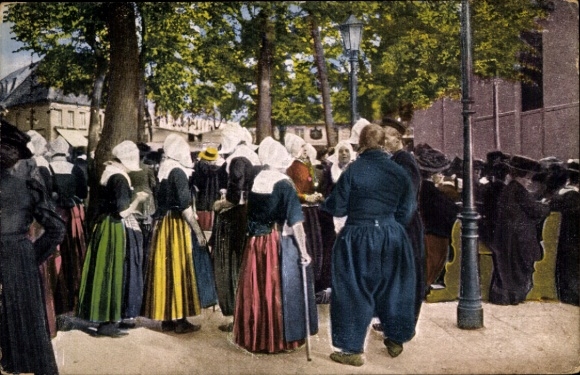Postcard Kevelaer on the Lower Rhine, Dutch Pilgrims