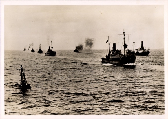 Foto Heinrich Hoffmann, Deutsche Vorpostenboote in der Nordsee, Dezember 1939