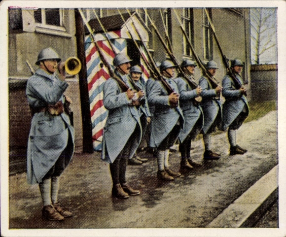Collector's picture The post-war period No. 25 Jan. 1920 Versailles dictate, French guard force Katowice