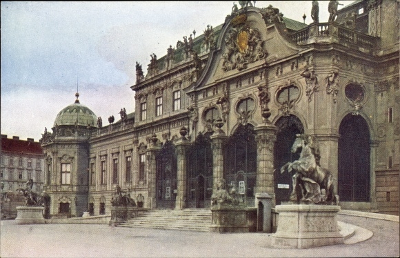 Postcard Vienna 3 Landstrasse, Belvedere Palace