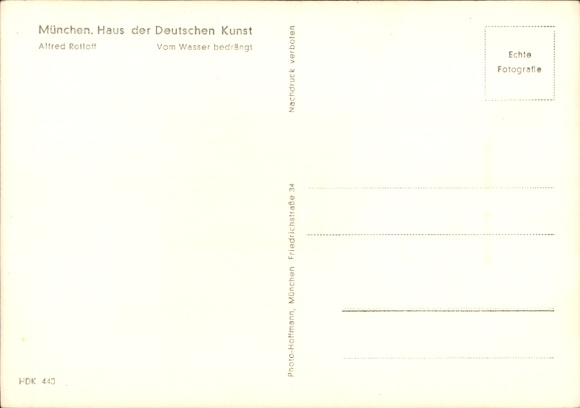 Artist Postcard Roloff, Alfred, Pressed by the Water, Horses, HDK 440