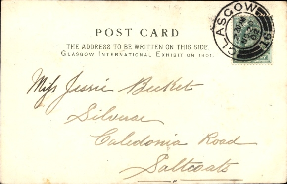 Artist Chromo-Litho Cassiens, H., Glasgow Scotland, Exhibition Entrance, World&#39;s Fair
