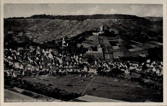 Postcard Beilstein in Württemberg, aerial photograph