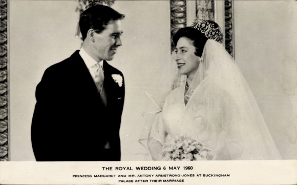 Ak The Royal Wedding, 6 May 1960, Princess Margaret, Antony Armstrong