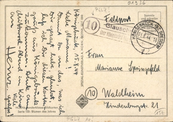 (10) Glauschnitz over Königsbrück / d / August 15, 1944 on PC