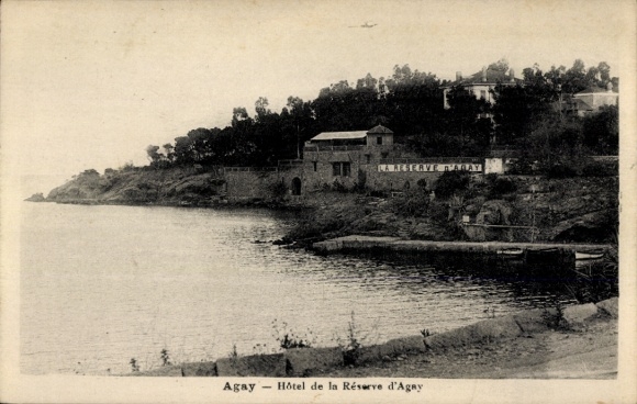 Postcard Agay Saint Raphael Var, Hotel de la Réserve, sea view, architecture