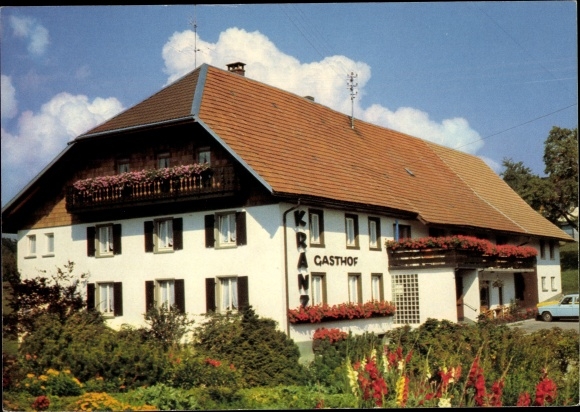 Postcard Nöggenschwiel Weilheim in Baden, Gasthof-Pension Kranz