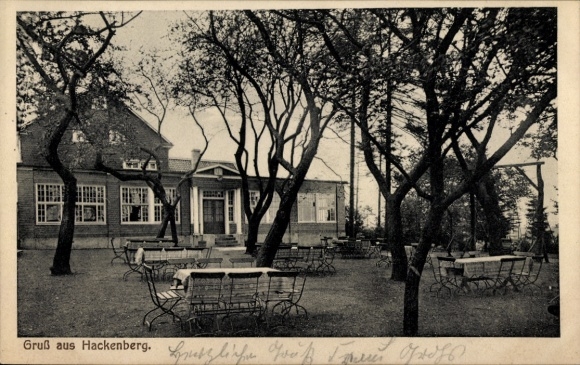 Postcard Hackenberg Lennep Remscheid in the Bergisches Land, restoration Carl Bergerhoff