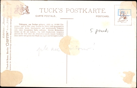 Artysta KP Kwiat, Charles E., Tybinga, Widok z mostu Neckar, Tuck
