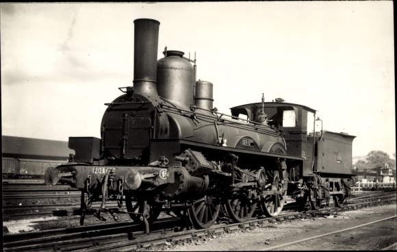 Photo French railway, steam locomotive 120