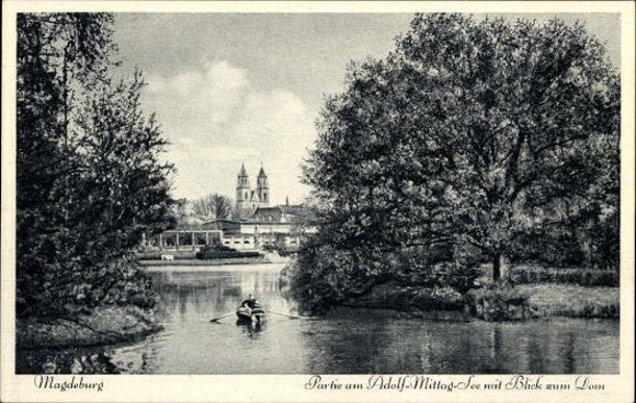 50 Ak Magdeburg Elbe, diverse Ansichten, kleinformatig