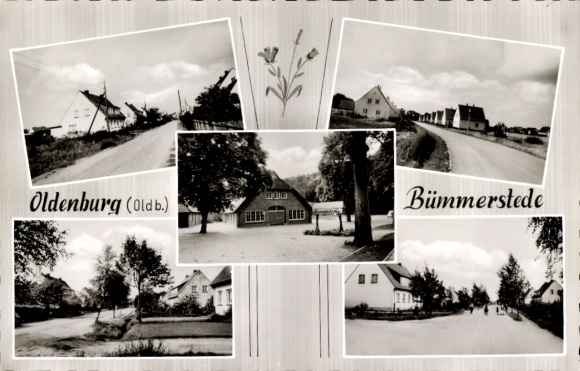 Ak Bümmerstede Oldenburg in Oldenburg, Straße, Häuser