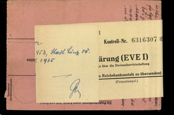 PAW 794, 796 "Mährisch Schönberg 3.4.45" with certificate of origin