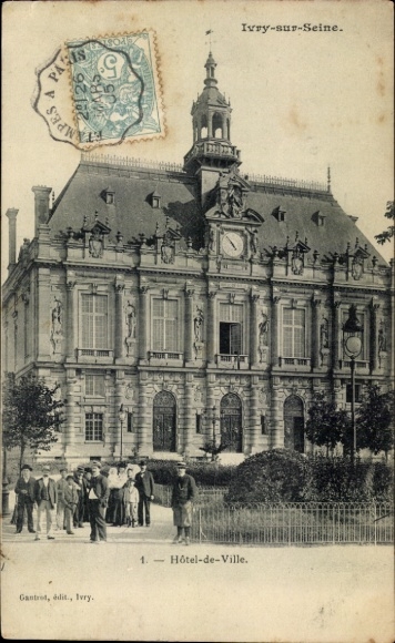 Ak Ivry sur Seine Val de Marne, Rathaus