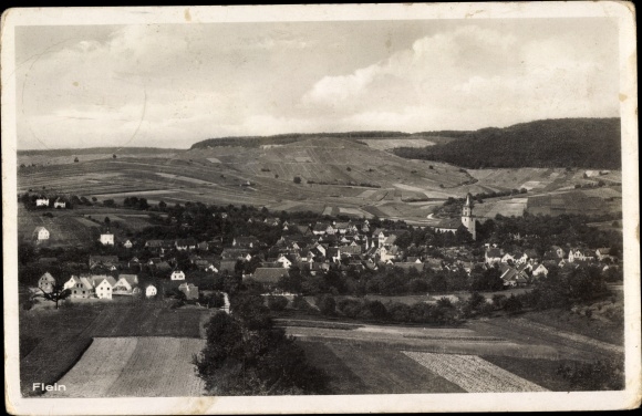 Postcard Flein in Baden Württemberg, view of the town and surroundings