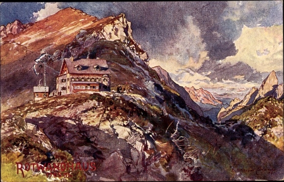 Künstler Ak Compton, Edward Harrison, Blick auf das Rotwandhaus, Wilhelm Mendler