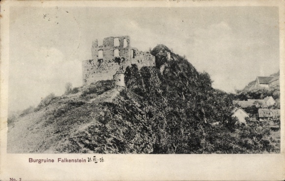 Ak Falkenstein in der Oberpfalz, Burg Falkenstein, Ruine