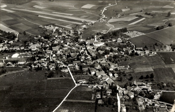 Postcard Bad Birnbach in Rottal Lower Bavaria, aerial photograph