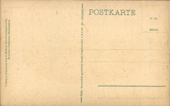 Postcard Helsa in Hessen, Panorama