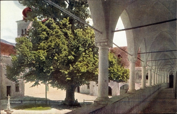 Postcard Millstatt am See Kärnten, Klostergang