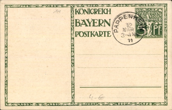 Postal stationery artist Postcard Diez, M., Prince Regent Luitpold of Bavaria, 1821 to 1911, carriage