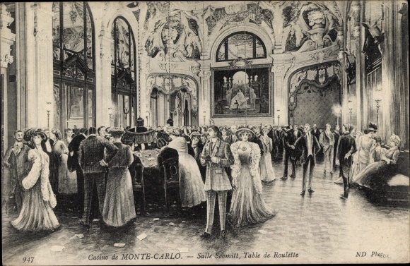 Ak Monte Carlo Monako, kasyno, Salle Schmitt, stół do ruletki