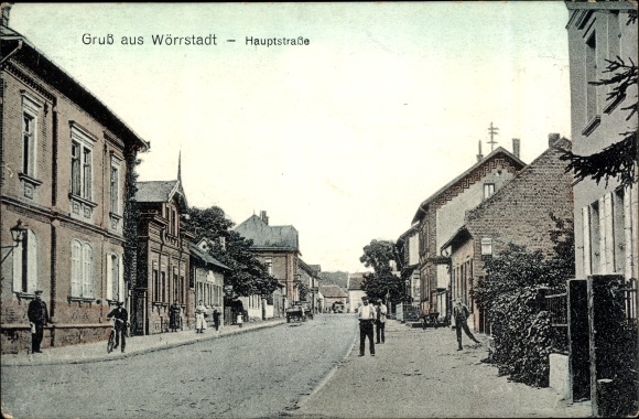 Postcard Wörrstadt in Rheinhessen, main street
