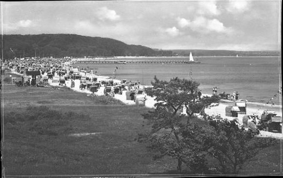 17 Negative Timmendorfer Strand, Kurhaus, Strand, von oben